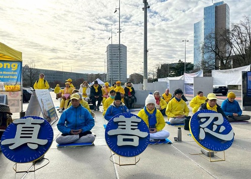 Image for article Ženeva, Švýcarsko: Výzva k ukončení pronásledování Falun Gongu na zasedání Rady OSN pro lidská práva