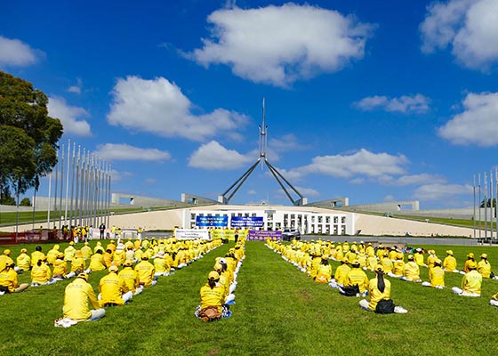Image for article Austrálie: Shromáždění na Capital Hill vyzývá k ukončení pronásledování v Číně