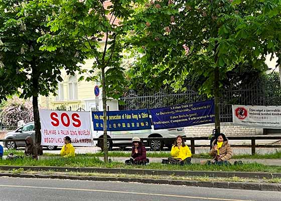 Image for article Budapešť, Maďarsko: Pokojná demonstrace u příležitosti 25. výročí apelu 25. dubna