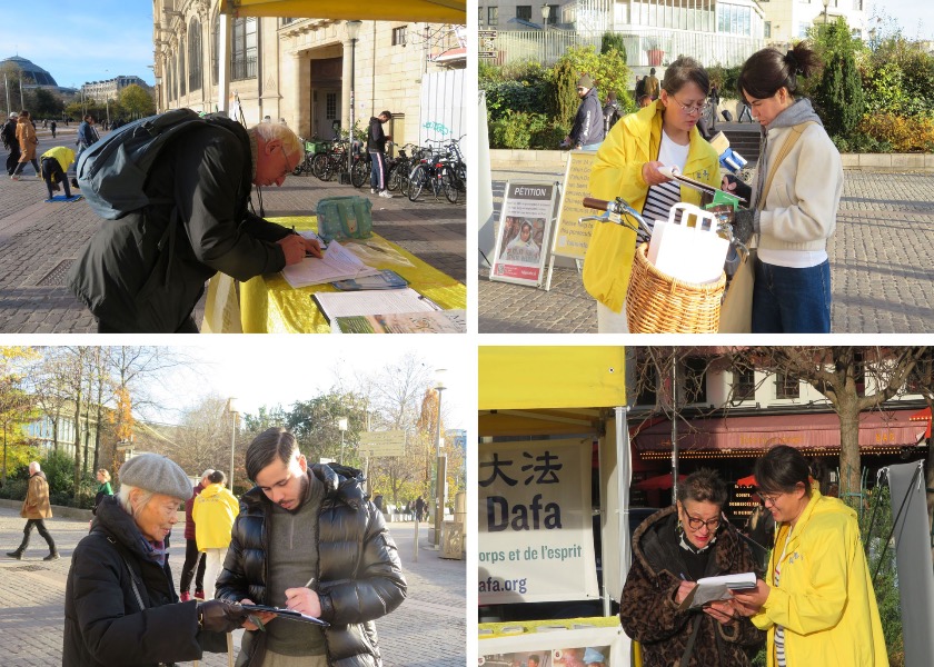 Image for article Paříž, Francie: Veřejnost odsuzuje pronásledování Falun Dafa