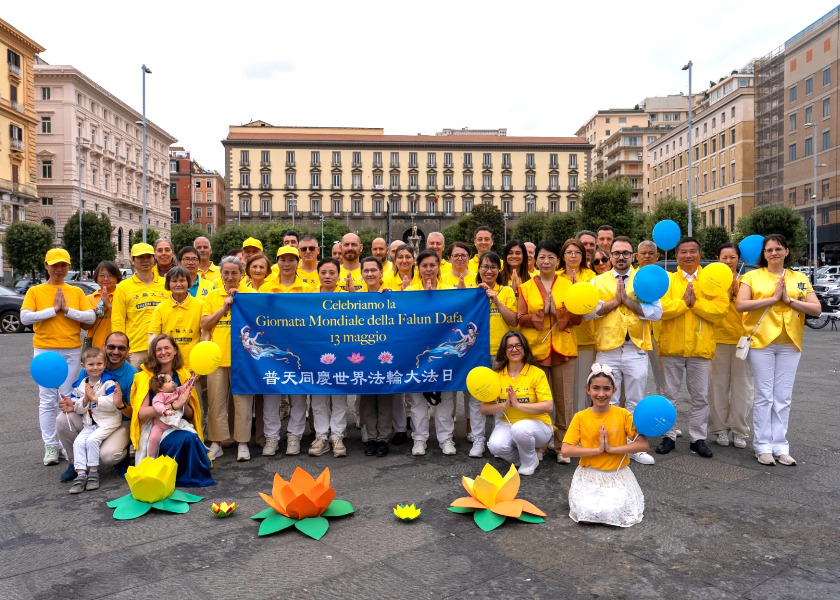 Image for article Itálie: Vysocí představitelé chválí Falun Dafa během oslav Světového dne Falun Dafa v Neapoli