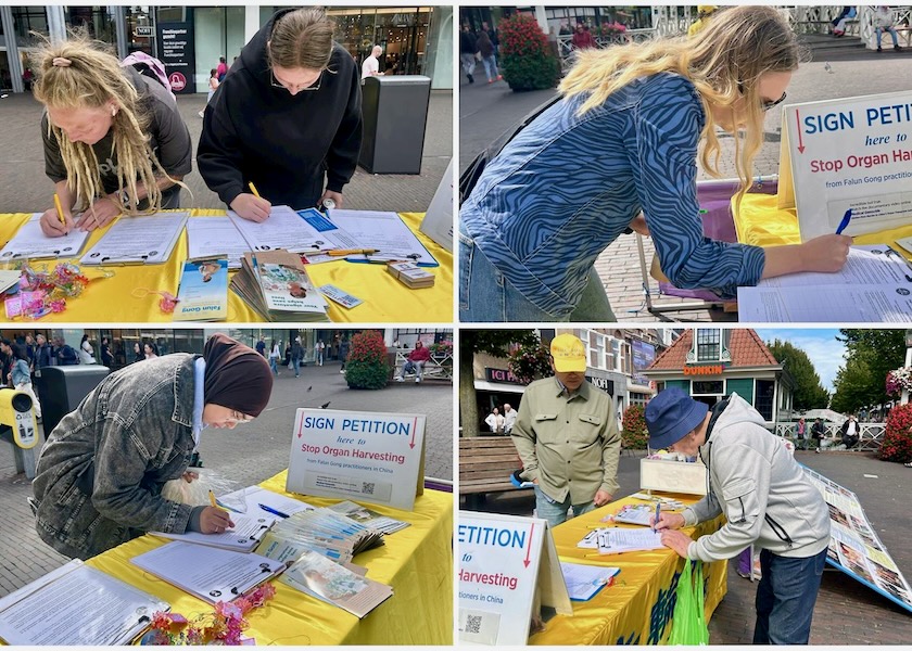 Image for article Nizozemsko: Turisté v Zaandamu se seznamují s Falun Dafa