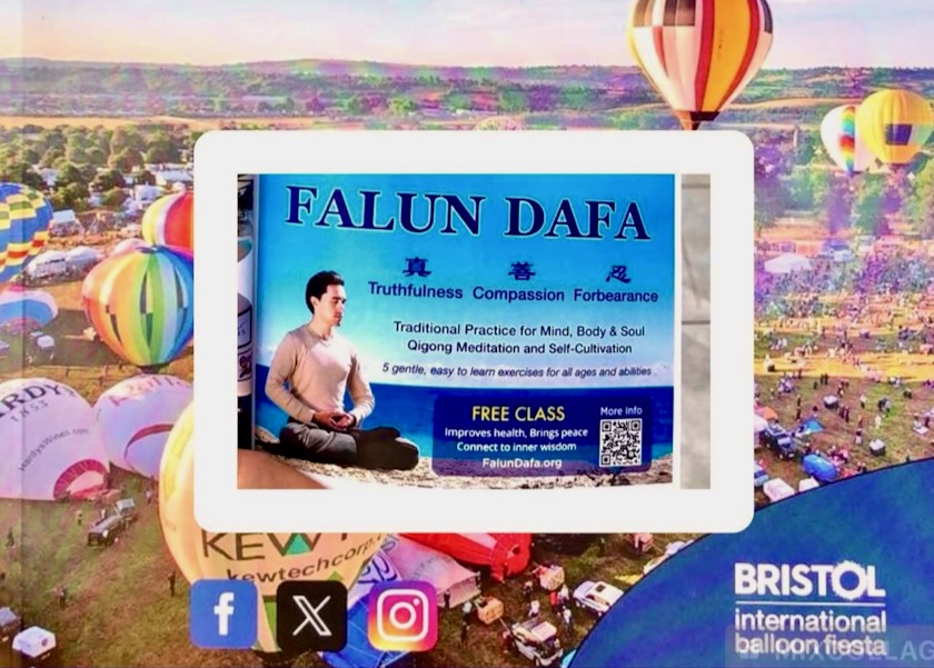 Image for article Bristol, Velká Británie: Lidé se seznamují s Falun Dafa na festivalu balónů