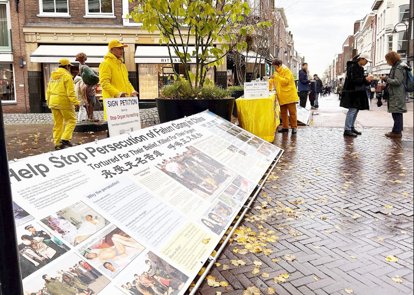 Image for article Nizozemsko: Lidé se seznamují s Falun Dafa na akci ve městě Gouda