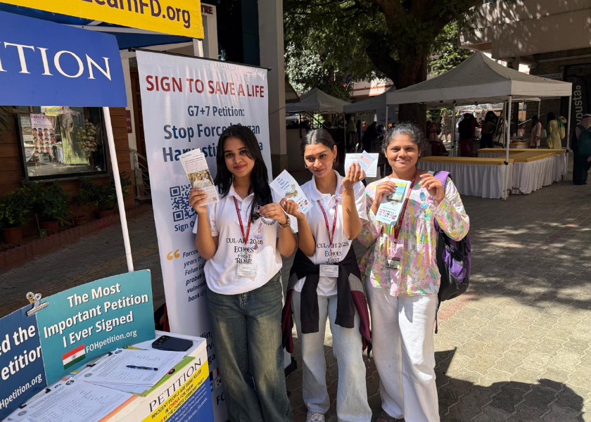 Image for article Indičtí studenti se seznamují s pronásledováním Falun Dafa v Číně