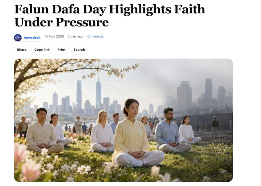 Image for article The European Times: Praktikující Falun Dafa vytrvávají navzdory tlaku