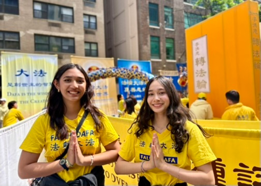 Image for article New York: Mladí praktikující Falun Dafa vyjadřují vděčnost Mistru Li