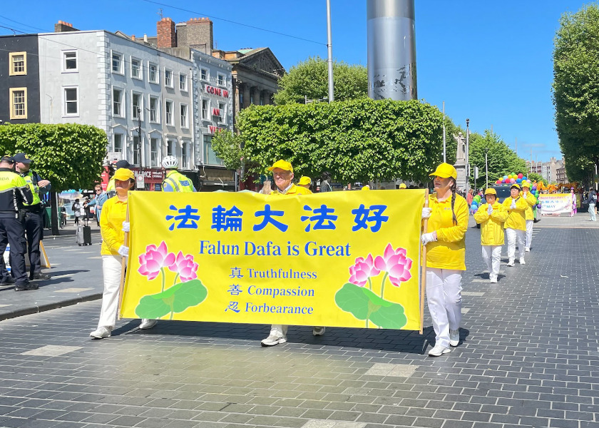 Image for article Shromáždění a průvod v Irsku oslavily Světový den Falun Dafa