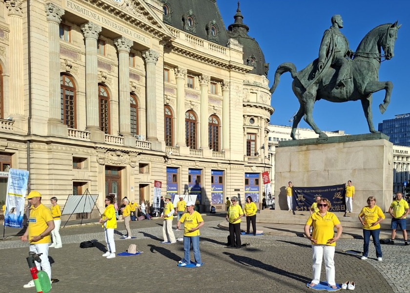 Image for article Rumunsko: Praktikující Falun Dafa pořádali akce na představení této praxe
