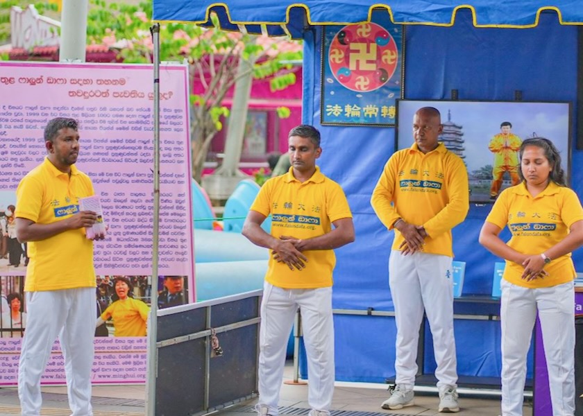 Image for article Lidé na Srí Lance podporují praktikující Falun Dafa při připomínce 27 let pronásledování ze strany KS Číny