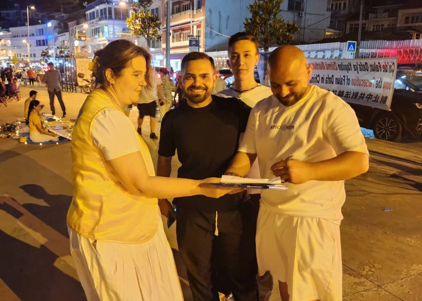 Image for article Protest poblíž čínského konzulátu v Istanbulu vyzývá k ukončení desítky let trvajícího pronásledování