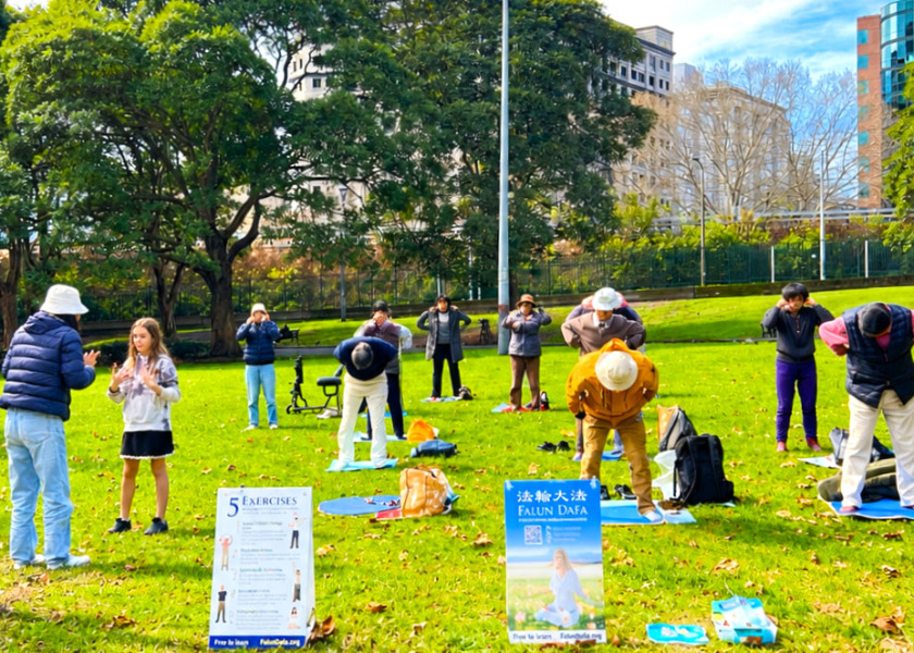 Image for article Sydney, Austrálie: Představování Falun Dafa v parku Belmore